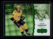 2023-24 Upper Deck Ice Green Parallel Edgor Afanasyev Rookie #126