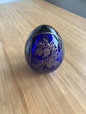 Fabergé Style Egg St. Petersburg, handmade in Russia, blue