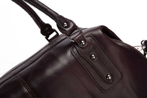 Genuine Vintage Leather Unisex Brown Handbag Travel Bag Messenger Bag JM274-AU - Picture 3 of 11