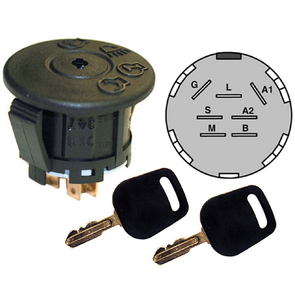 Ignition Switch & Key Fits 94762 327350 175566 140401 925-1741 725-1745 ...