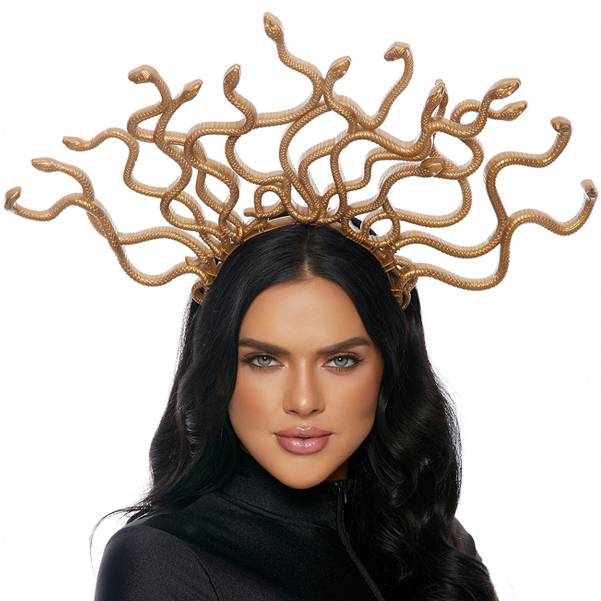 Medusa Gold Snake Headband Serpent Headpiece Plastic Costume 