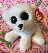 TY BEANIE BABIES - POLAR BEAR "ARI" - White "VelveTy" Soft Plush - MWT