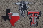 CHOICE of: Texas Tech Red Raiders Hockey Jersey Jacket Patch NCAA College