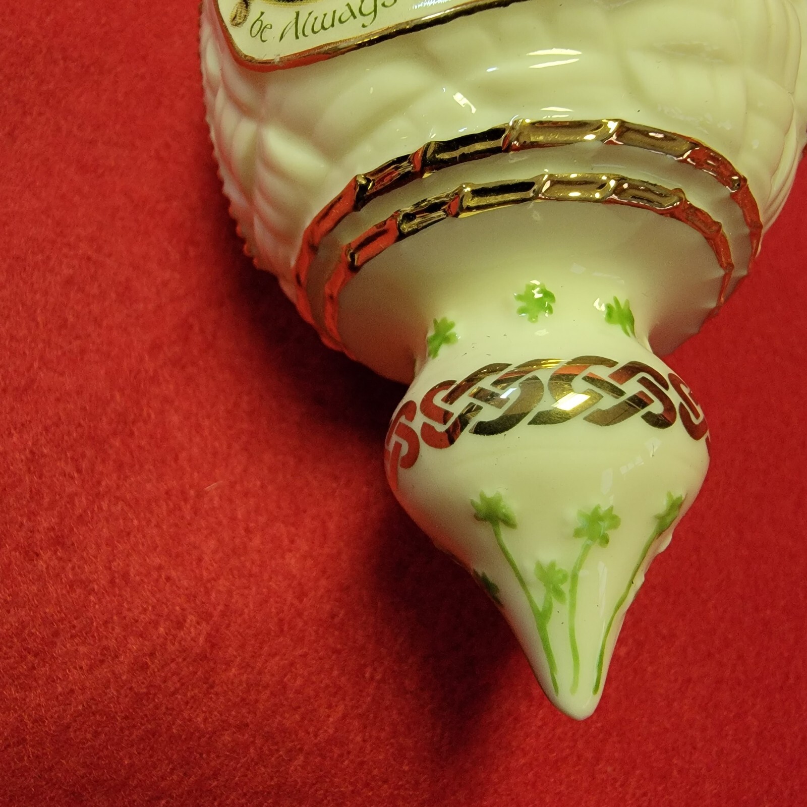 Irish Blessings 1999 Bradford Exchange Porcelain Christmas Ornaments Set Of 3 - Picture 6 of 15