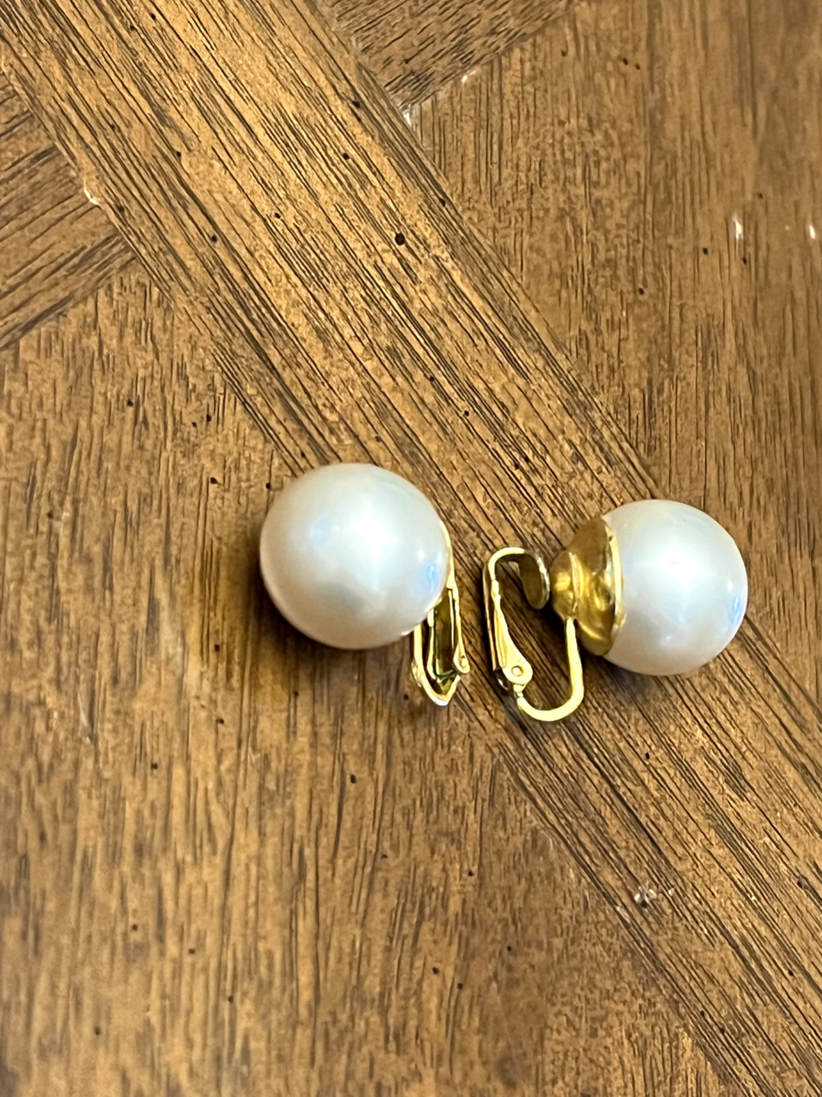 Vintage KJL Kenneth Jay Lane Faux Pearl Earrings … - image 3