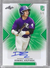 DOMINIC KRUPINSKI 2021 Leaf Perfect Game Green Proof BB Auto RC XRC 1/1