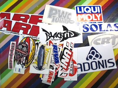 vtg 1990s 2000s Asstd. Jetski sticker -