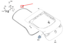 MERCEDES-BENZ GLE W167 Coupe Hecktürdichtung A1677408700 NEU ORIGINAL MERCEDES-BENZ GLE W167 Coupe Hecktürdichtung A1677408700 NEU ORIGINAL