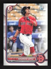 2022 Bowman Prospects 1st Bowman Card Eduardo Lopez #BP-134 Boston Red Sox