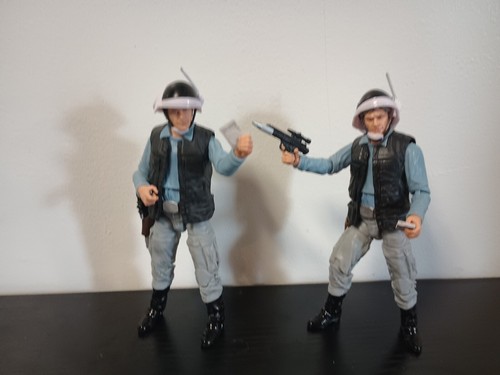 HASBRO STAR WARS Acti Rebel Fleet Trooper w/Blaster Pistol and Rifle