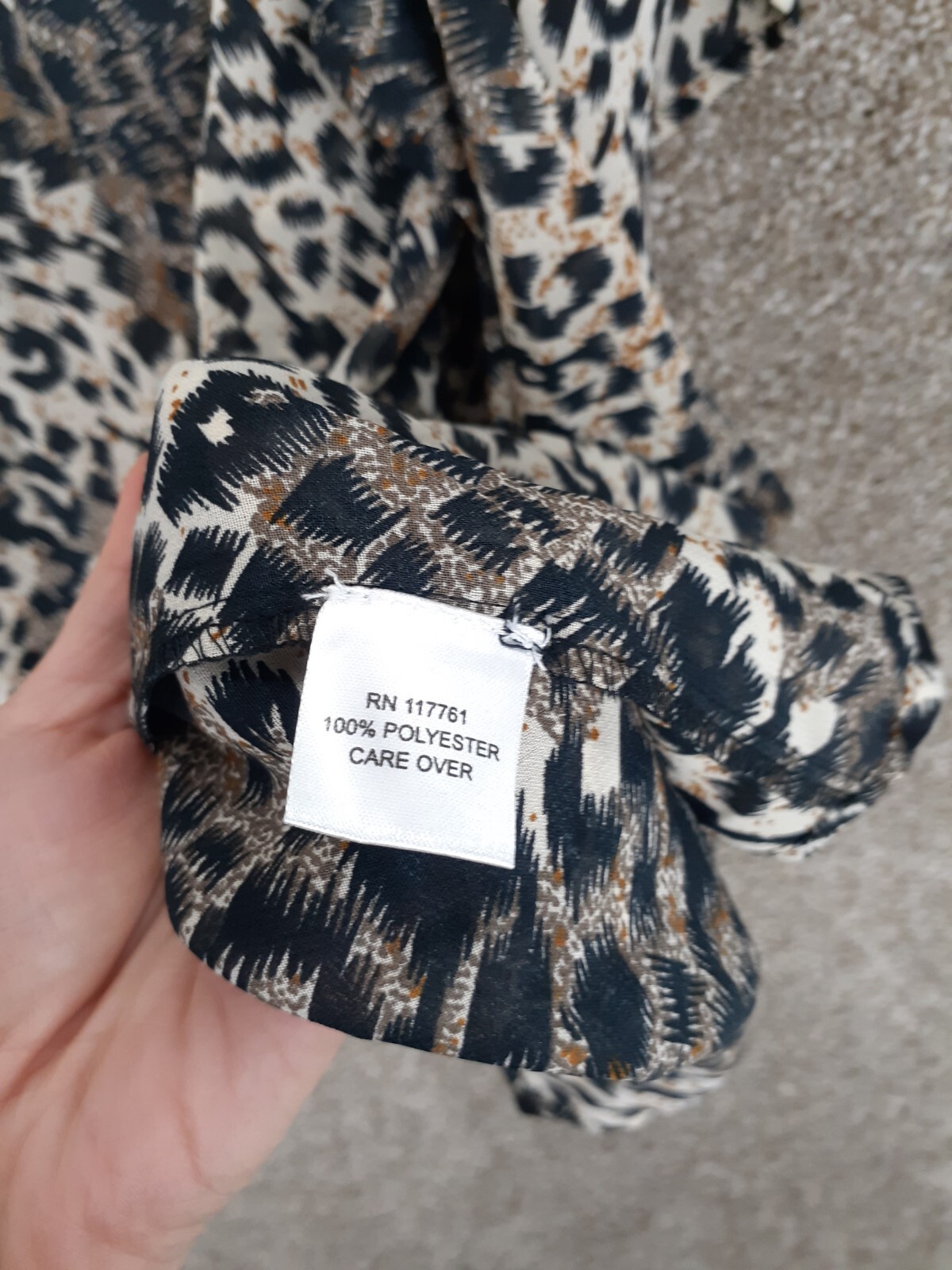 MPH Leopard Animal Print Kimono Top Womens M Flowy Boho Casual Modern NWT