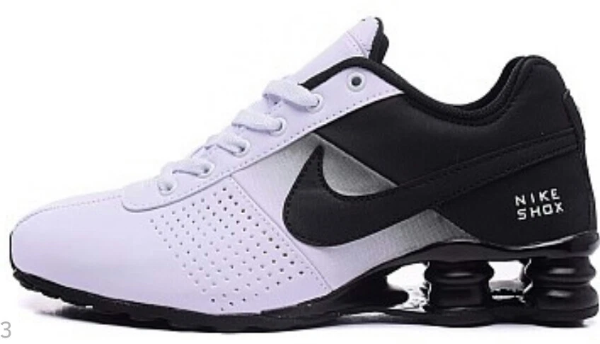 LIMITED Hot New Men Black and White Nike Shox Deliver Shoes | eBay