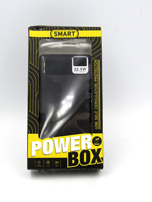2301 Smart Power Box 22.5W Portable Charger Power Bank 10,000mAh / 37Wh - NEW