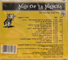 1576 MAN OF LA MANCHA    POCKET SONGS KARAOKE CDG  LOT MI