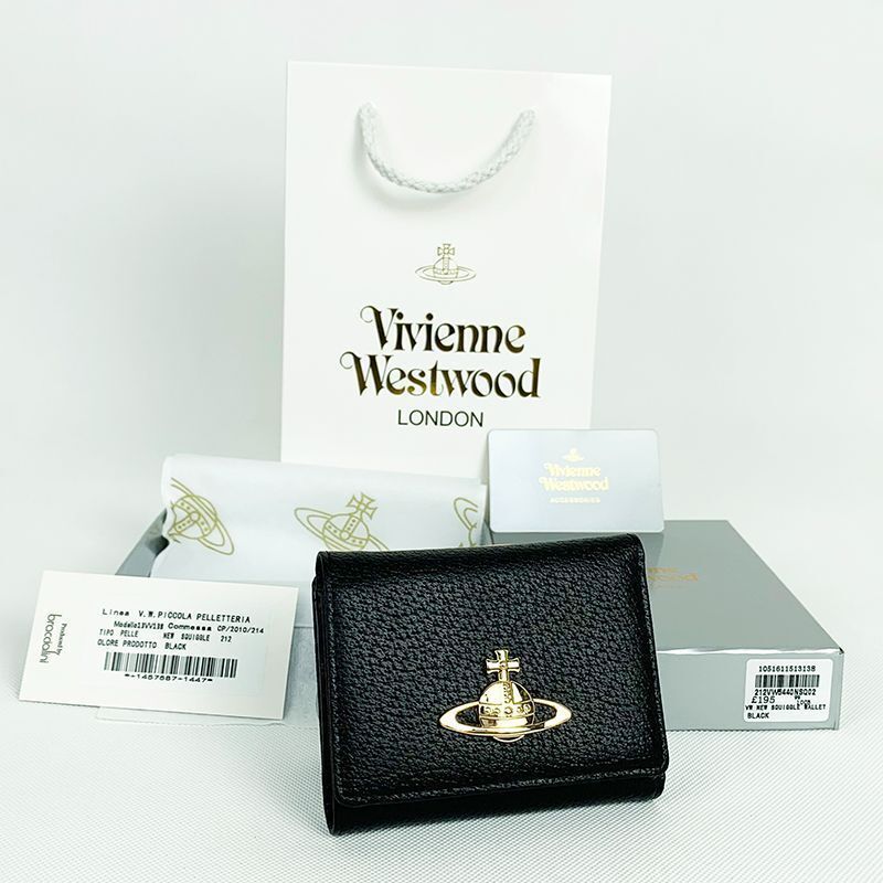 see description 4colors Vivienne Westwood Tri-fold Wallet, Clasp