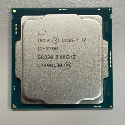 Intel Core i7-7700 CPU 3.60 GHz Up to 4.20 GHz 8MB Cache LGA1151 Processor SR338