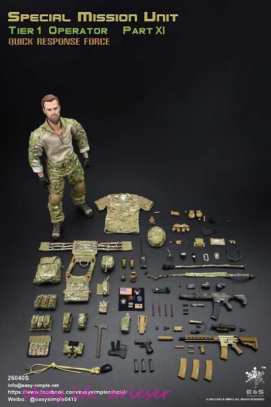 1/6フィギュアSpecialMissionUnit Easysimple EASY&SIMPLE Special Mission Unit Operator The Evacuation