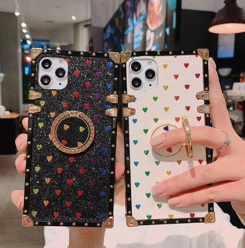 For Iphone 13 12 Pro 11 Xs Max Xr Bling Glitter Heart Diamond Square Case Cover Ebay For Iphone 13 12 Pro 11 Xs Max Xr Bling Glitter Heart Diamond Square Case Cover Ebay