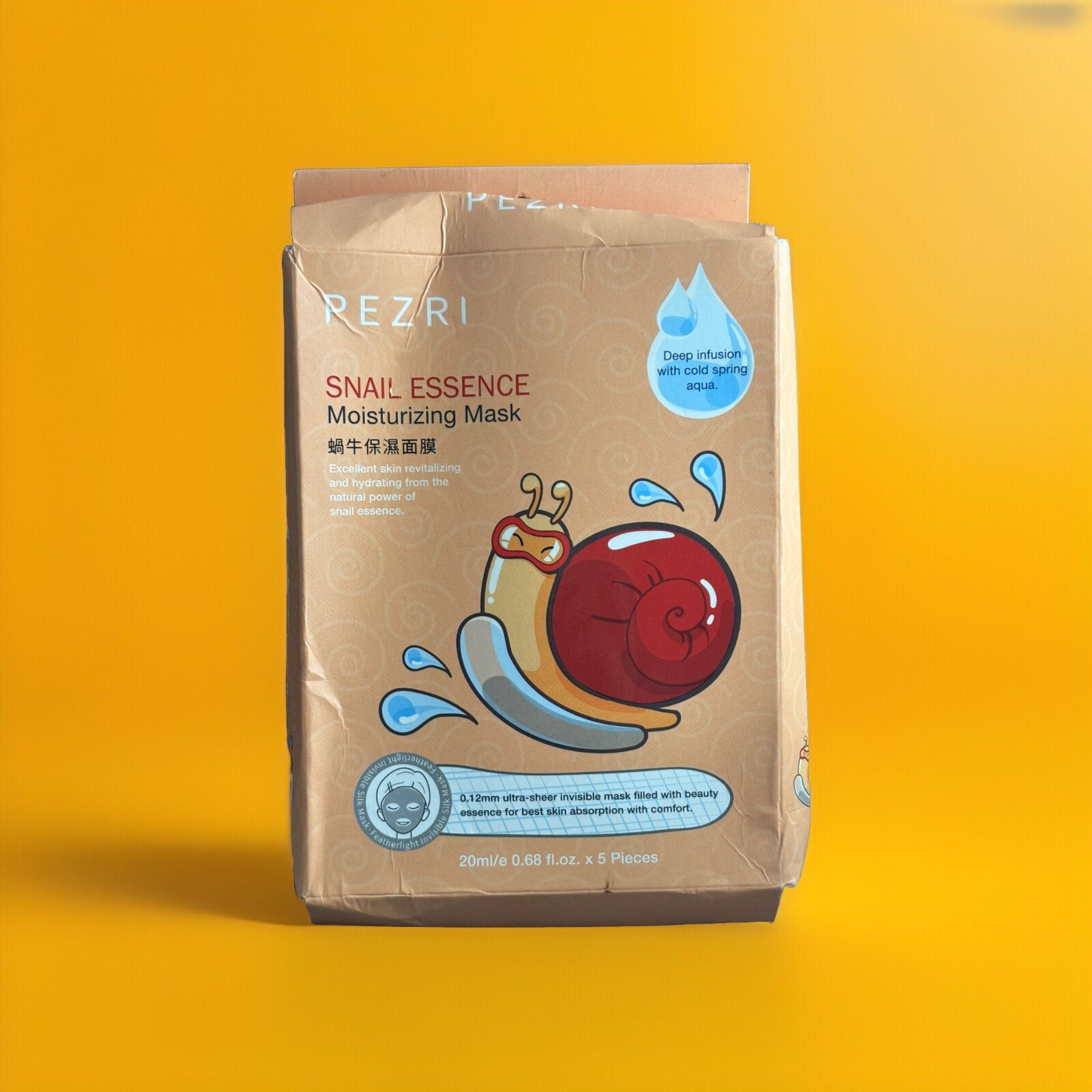 Pezri Snail Essence Moisturizing Mask 5 Masks