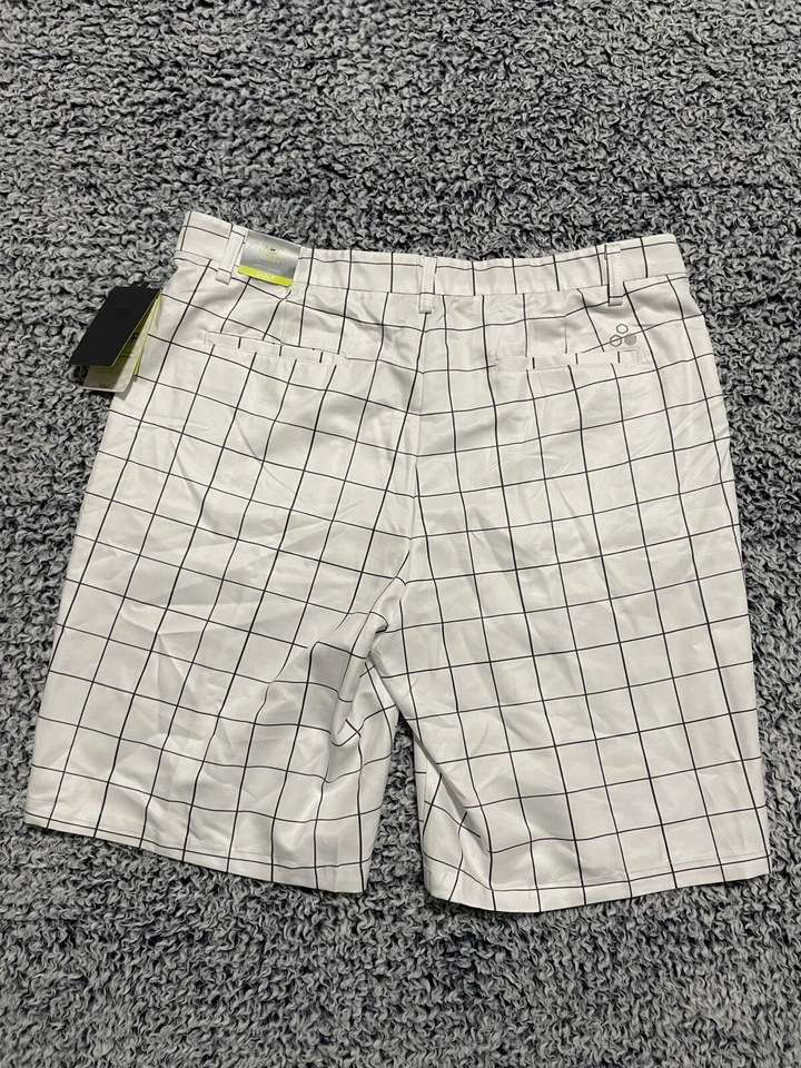 Шорты для гольфа мужские Tek Gear тканые клетчатые размер 38 плоские передние впитывающие влагу - Изображение 2 из 4