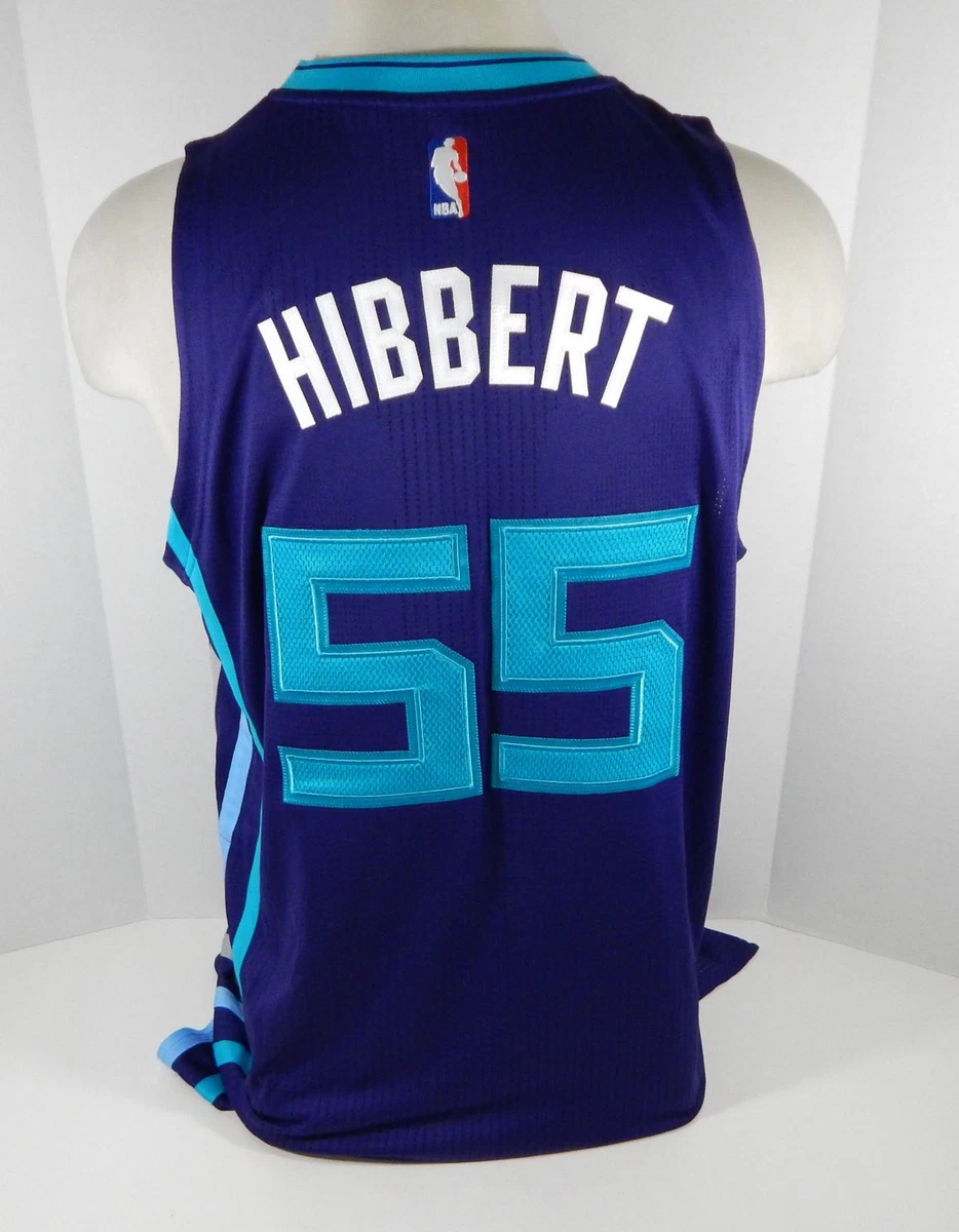 2016 17 Charlotte Hornets Roy Hibbert 55 Game Issued Purple Jersey DP07954