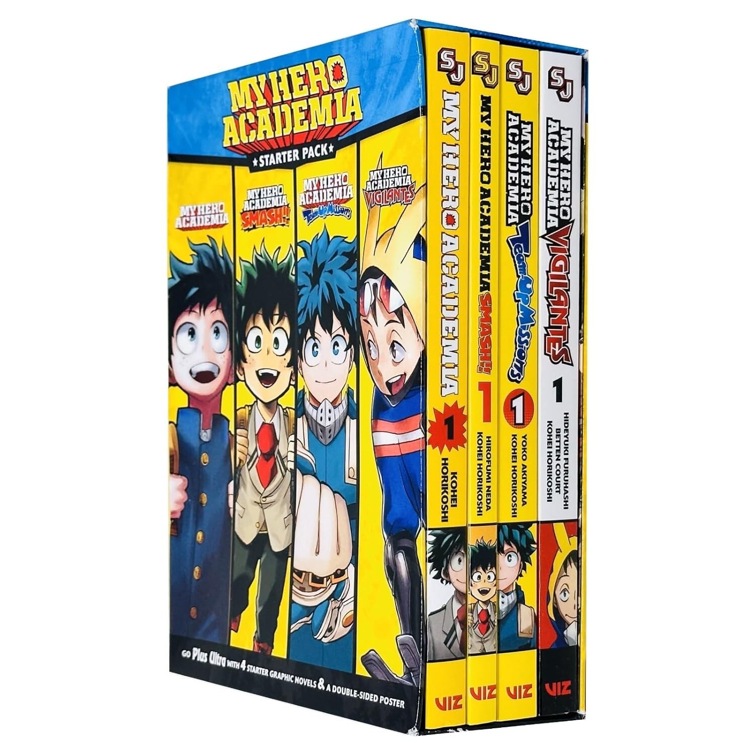 My Hero Academia Series Vol 1,Pack Smash Team up Missions Vigilantes Books Box