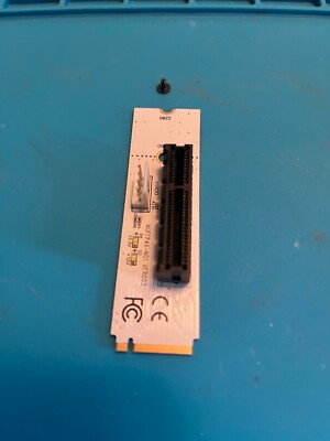 NGFF M2 to PCI-E 4X 1X Slot Riser Card, M Key M.2 2260 2280 SSD Port to PCI-e