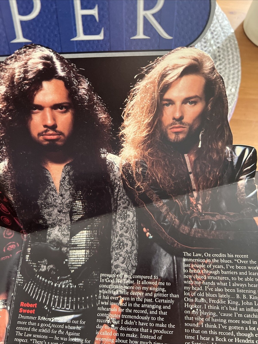 LAURENCE ARCHER TIGERTAILZ STRYPER まとめ売り STRYPER Against The Law RARE POP-UP PRESS KIT 1990 Great Condition