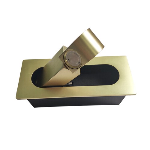 Accesorio de lámpara de pared LED empotrada de 3 W luz de lectura ajustable botón montado al ras - Imagen 24 de 36