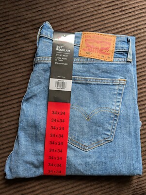 Levi's  505  Regular Straight Leg size 34 x 34 new with tags