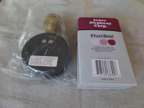 BRAND NEW! 300 PSI Water Test Gauge Part No J66-300 Jones Stephens Corp. - Picture 2 of 3