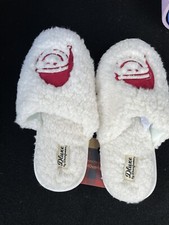 Deluxe by Dearfoams Unisex Christmas Theme Memory Foam Slippers New Large