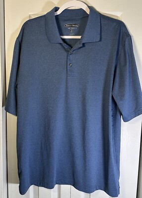 MENS PEBBLE BEACH DRY LUXE PERFORMANCE POLO SHIRT! Large Golf polo