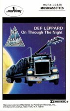 Def Leppard On Through The Night 1980 Cassette Tape Album Classic Hard Rock