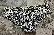 NWT VICTORIA'S SECRET PINK L LEOPARD CHEETAH LACE RARE VINTAGE CHEEKSTER PANTIES