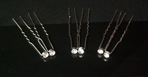 Perle Hochzeit Braut Haarnadeln Kristall Brautjungfern Clips Griffe Folie Frauen Mädchen - Bild 3 von 20