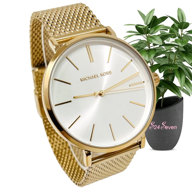michael kors gold mesh watch