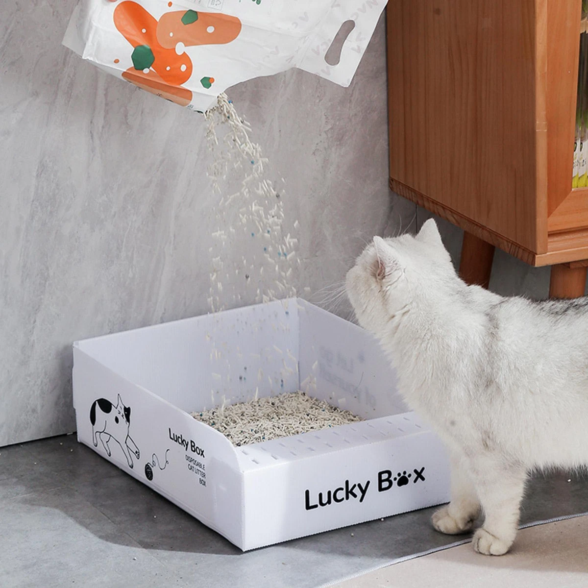 Moving a sales cat's litter box