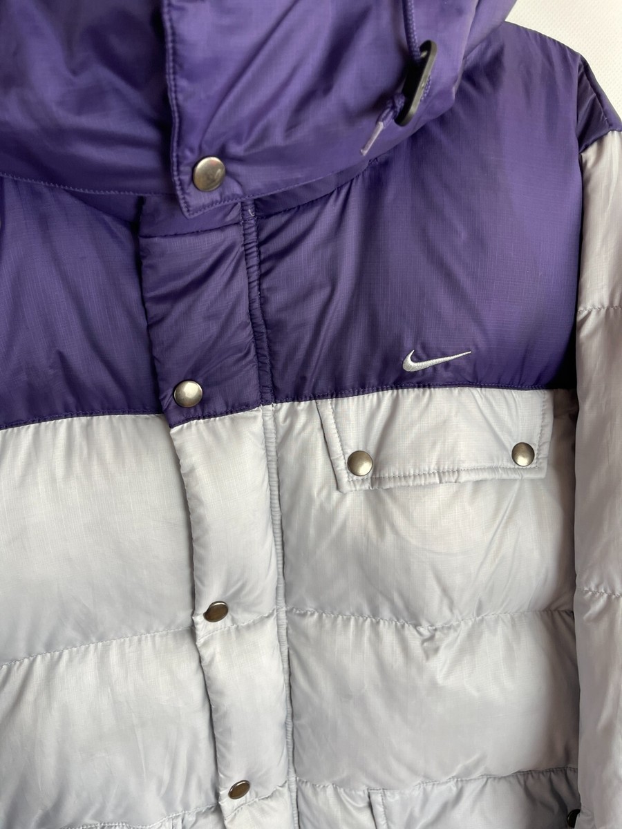 ジャケット・アウター 00s NIKE puffer down jacket purple 550 L Purple Nike 550 Down Puffer Jacket Men Size Large Full Zip