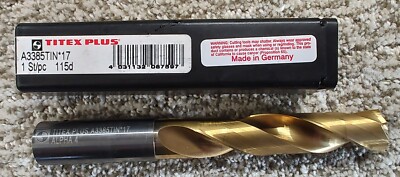 TITEX CARBIDE COOLANT THRU DRILL A3385TIN 17M