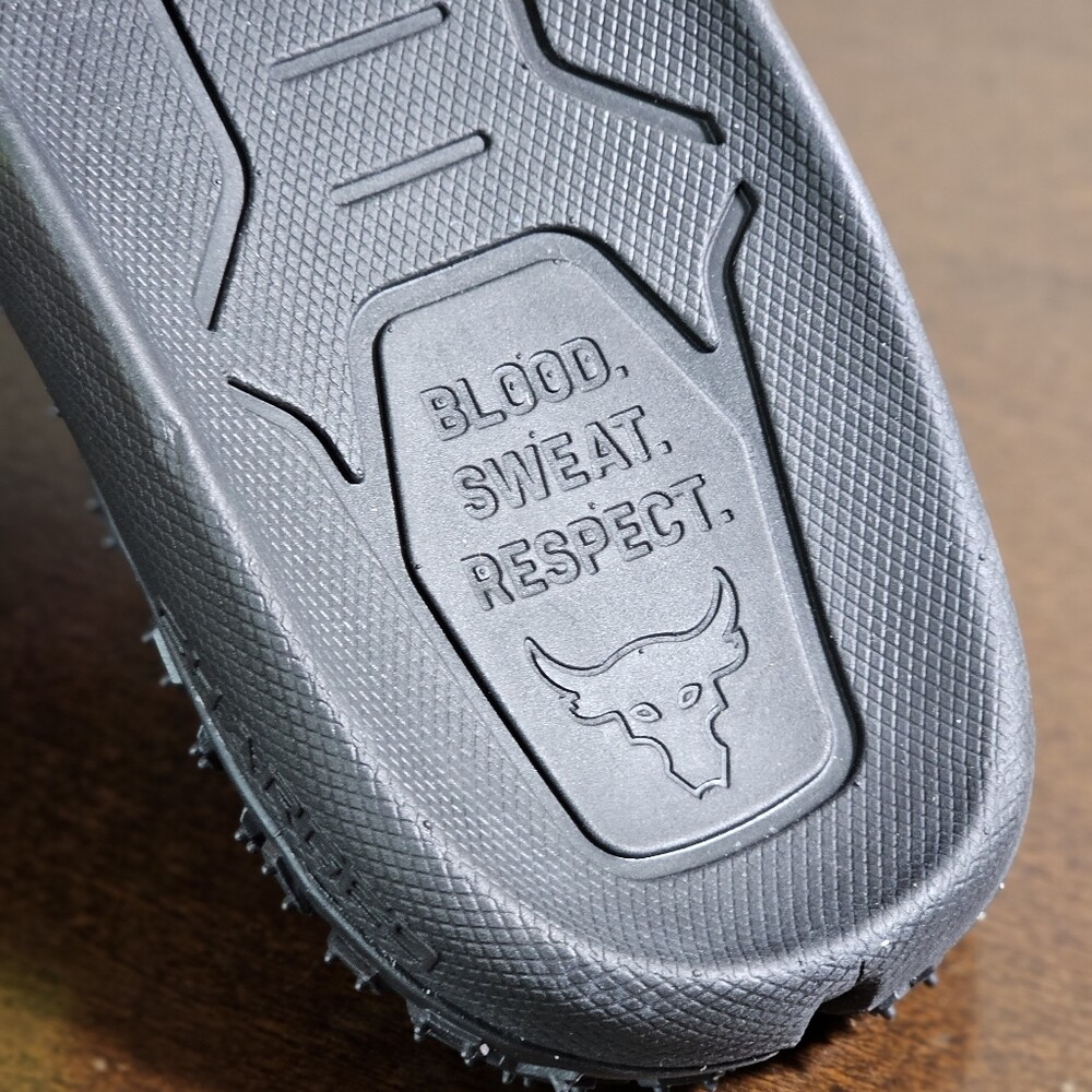 Under Armour UA Project Rock Slides 2.0 Volt Green Black  display picture 2