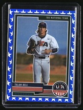 2023 Panini USA Stars & Stripes Talan Bell Blue Prizm #37/75