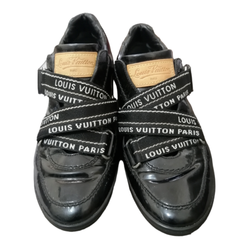 Baskets noires Louis Vuitton chaussures de tennis taille 36 femmes filles - Photo 1/11