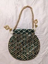 Dark Green Indian Potli Bag Purse