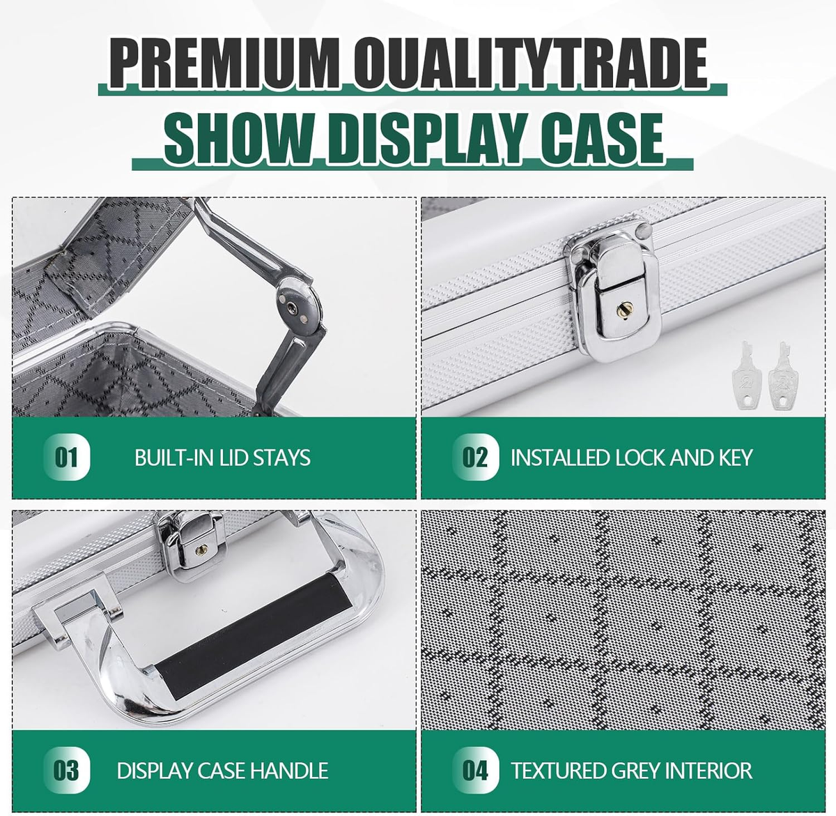 aluminum card display case Card Case (2-Row)