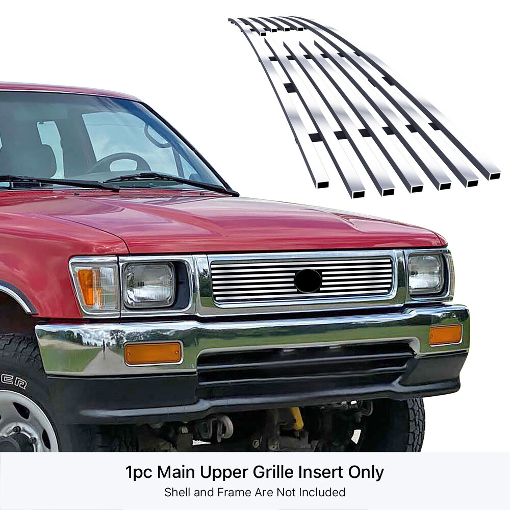 For 1992-1994 Toyota Truck 4WD Main Upper Stainless Billet Grille Insert