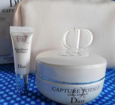 DIOR Capture Totale C.E.L.L. Energy Creme 1.7oz/Super Potent Eye Serum .17oz/Bag
