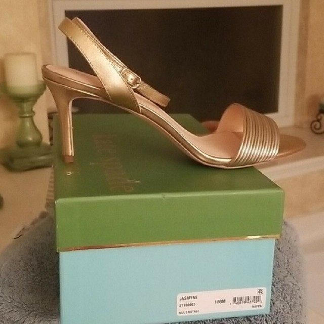 Kate Spade Jasmyne Metallic Sandals Size 10 for sale online | eBay