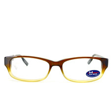 America USA Made MU211 BWN Eyeglasses Brown Rectangle Full Rim Frames 53[]16 135