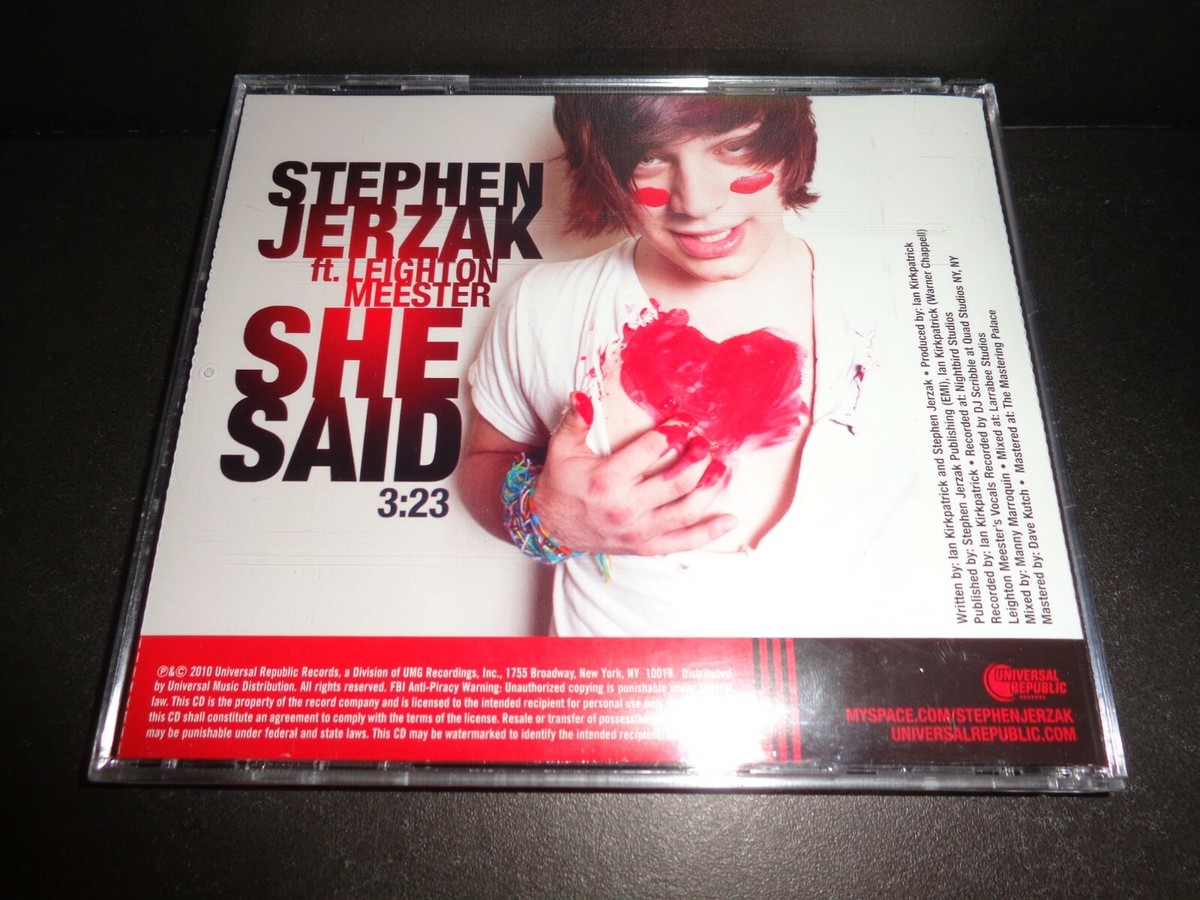 SHE SAID by STEPHEN JERZAK featuring LEIGHTON MEESTER-Rare